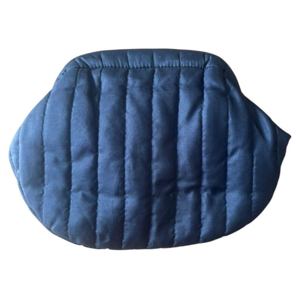 Vtg 70s Daren's Bags Quilted Fabric Evening Bag Clutch Black Cosplay Retro Party